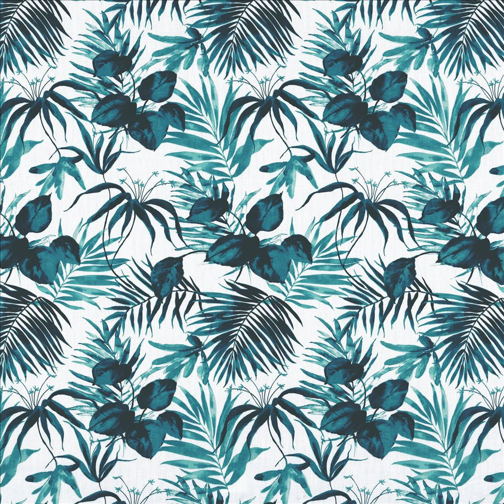Paradise Point Teal by Kasmir Designer Fabric 1463 92% Ramie
8% Cotton
 FRANCE 10,000 Martindale Cycles </p><p>Repeat: Horizontal: 18 inches and Vertical: 24 4/8 inches 59 - Swanky Fabrics -