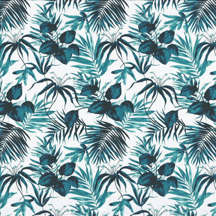 Paradise Point Teal by Kasmir Designer Fabric 1463 92% Ramie
8% Cotton
 FRANCE 10,000 Martindale Cycles </p><p>Repeat: Horizontal: 18 inches and Vertical: 24 4/8 inches 59 - Swanky Fabrics -