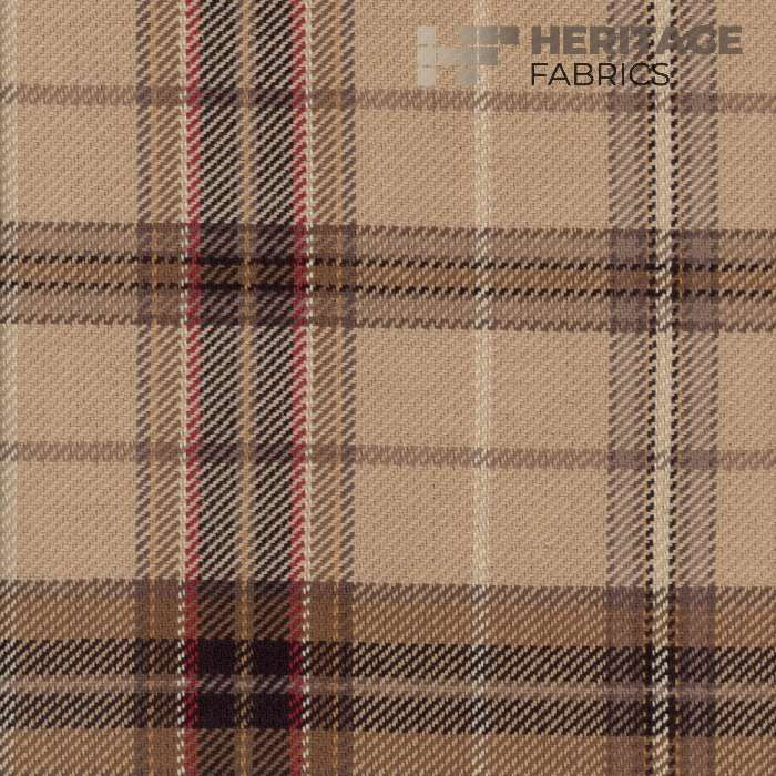Parkhill Camel by Heritage Designer Fabric - 100% Cotton India 12,000 Horizontal: 9" and Vertical: 9" 54" - Swanky Fabrics -