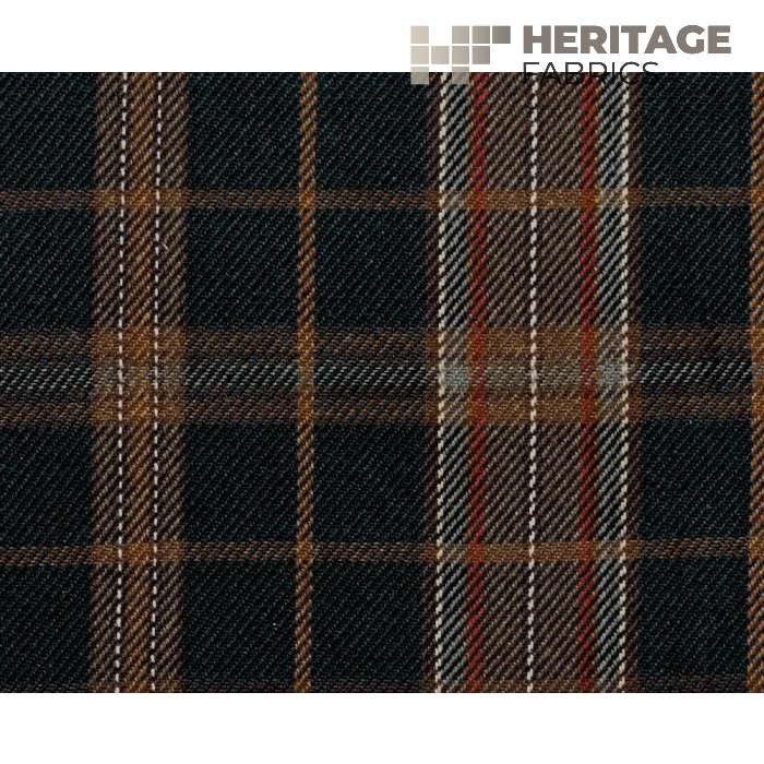 Parkhill Cigar Bar by Heritage Designer Fabric - 100% Cotton India 12,000 Horizontal: 9" and Vertical: 9" 54" - Swanky Fabrics -
