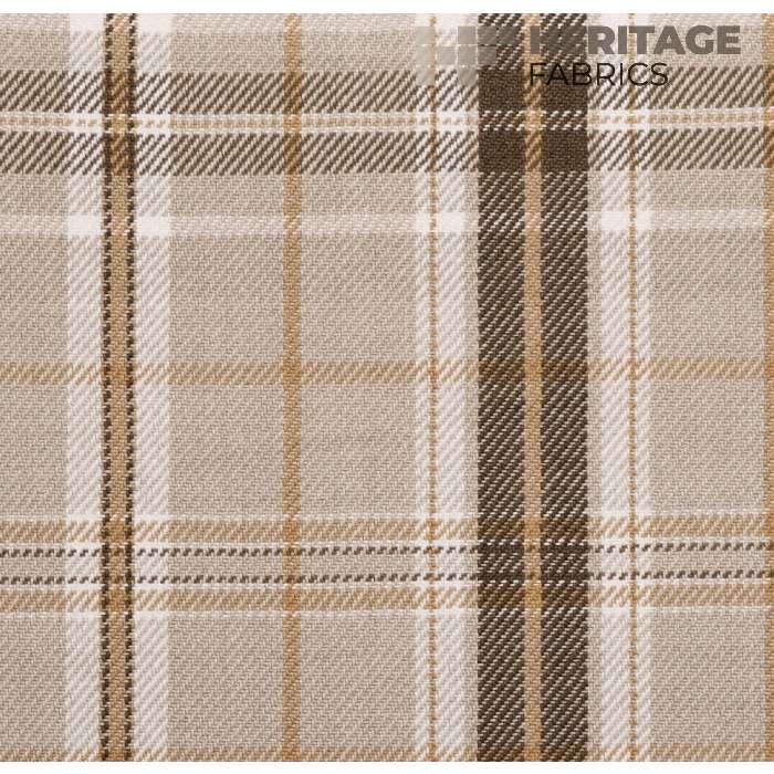 Parkhill Oatmeal by Heritage Fabric - 100% Cotton India 12,000 Horizontal: 9" and Vertical: 9" 54" - Fabric Carolina -