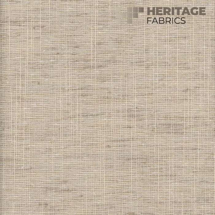 Pearson Flax by Heritage Designer Fabric - 100% Polyester India Horizontal: N/A and Vertical: N/A 54" - Swanky Fabrics -