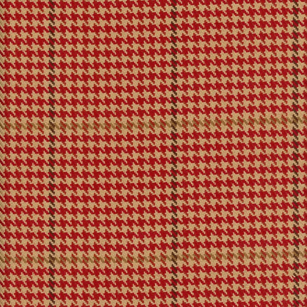 Pembrook Cardinal by Roth & Tompkins Fabric - 100% Cotton - India - 0-15,000 double rubs - V: 3.25"  H: 3.5" - 54" - Fabric Carolina -