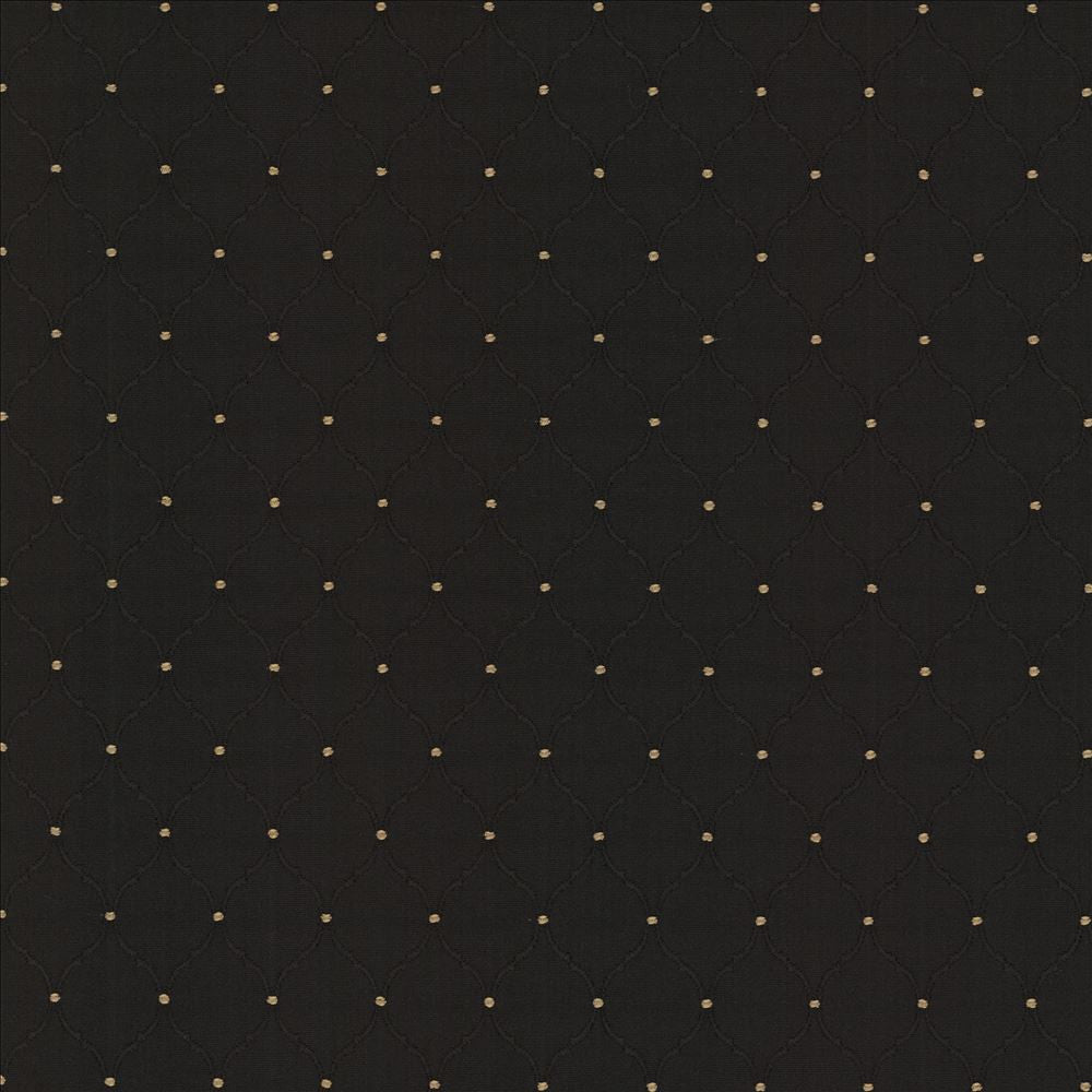 Perdido Onyx by Kasmir Designer Fabric See sample 100% Polyester
 CHINA 30,000 Wyzenbeek Double Rubs </p><p>Repeat: Horizontal: 1 4/8 inches and Vertical: 2 2/8 inches 54 - Swanky Fabrics -