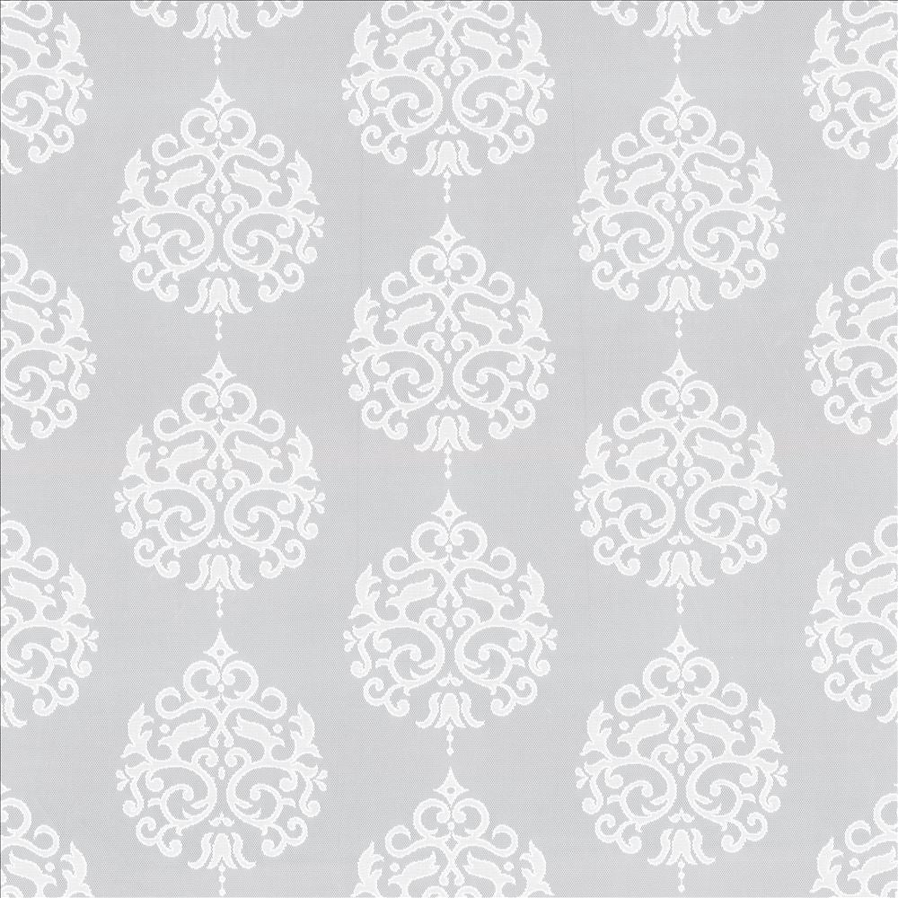 Picolino White by Kasmir Designer Fabric 5077 100% Polyester TURKEY Not Tested Horizontal: 15 7/8 inches and Vertical: 11 inches 56 - 57 - Swanky Fabrics -