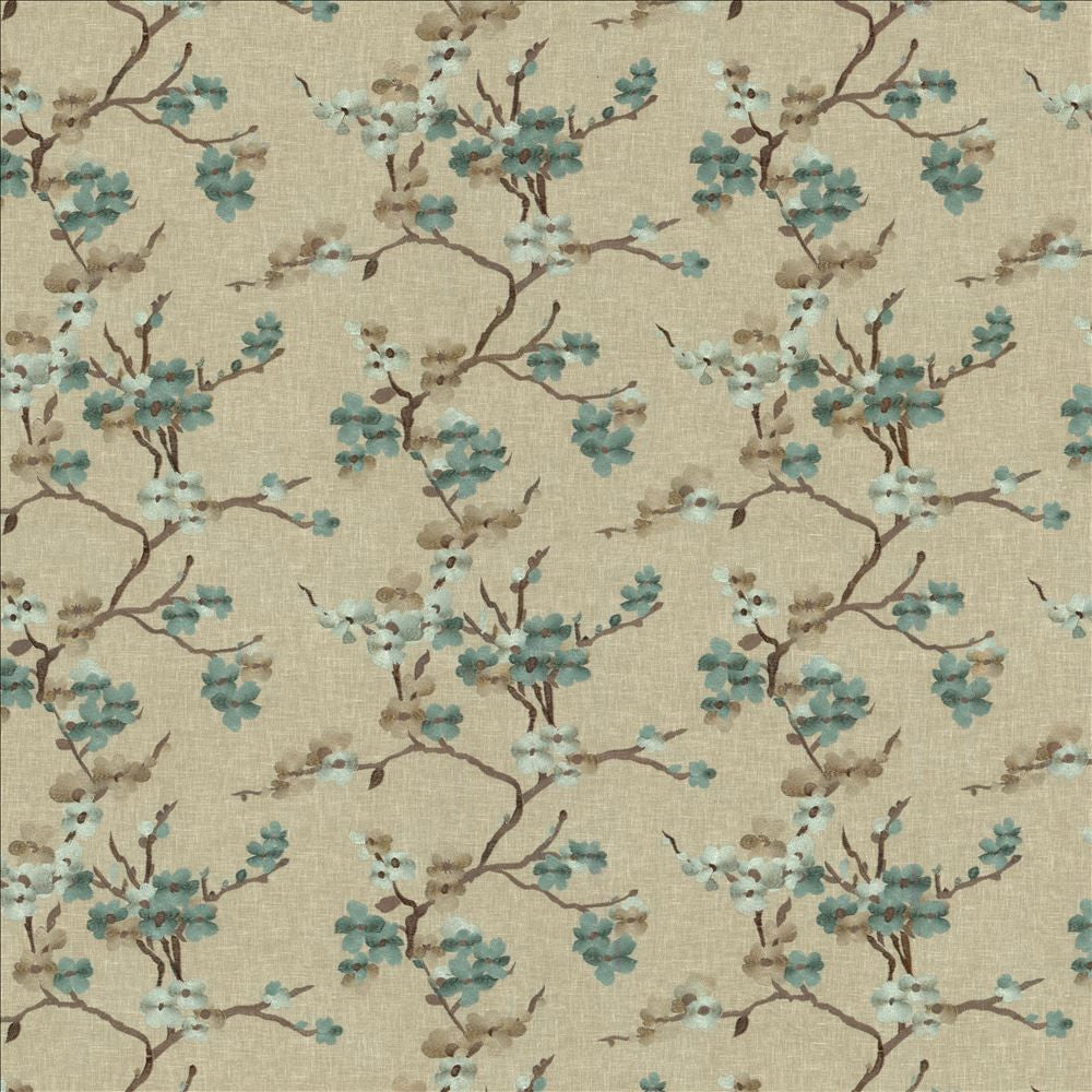 Picturesque Lagoon by Kasmir Designer Fabric 1450 73% Cotton
27% Polyester
 INDIA </p><p>Repeat: Horizontal: 25 2/8 inches and Vertical: 18 5/8 inches 54 - Swanky Fabrics -