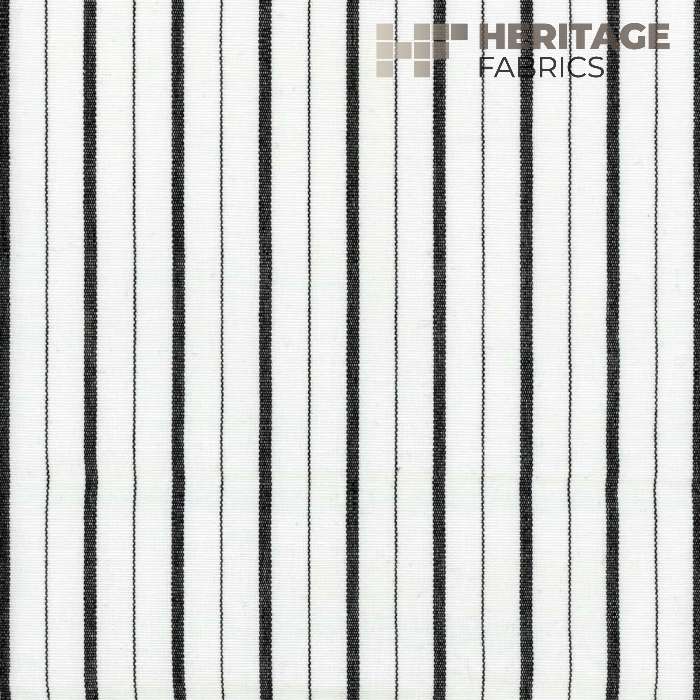 Piper Black by Heritage Fabric - 100% Cotton India 12,000 Horizontal: 1.08" and Vertical: N/A 54" - Fabric Carolina -