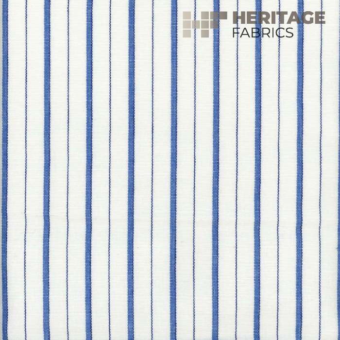 Piper Cobalt by Heritage Fabric - 100% Cotton India 12,000 Horizontal: 1.08" and Vertical: N/A 54" - Fabric Carolina -