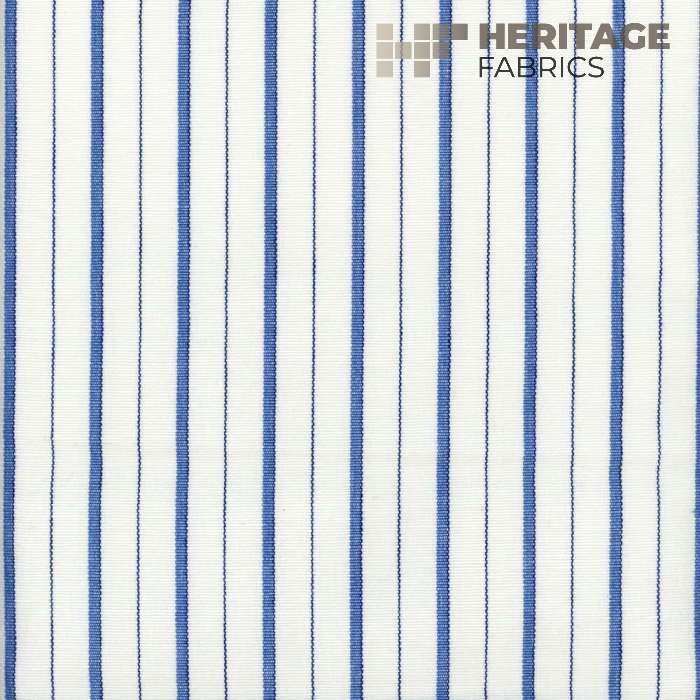 Piper Cobalt by Heritage Designer Fabric - 100% Cotton India 12,000 Horizontal: 1.08" and Vertical: N/A 54" - Swanky Fabrics -