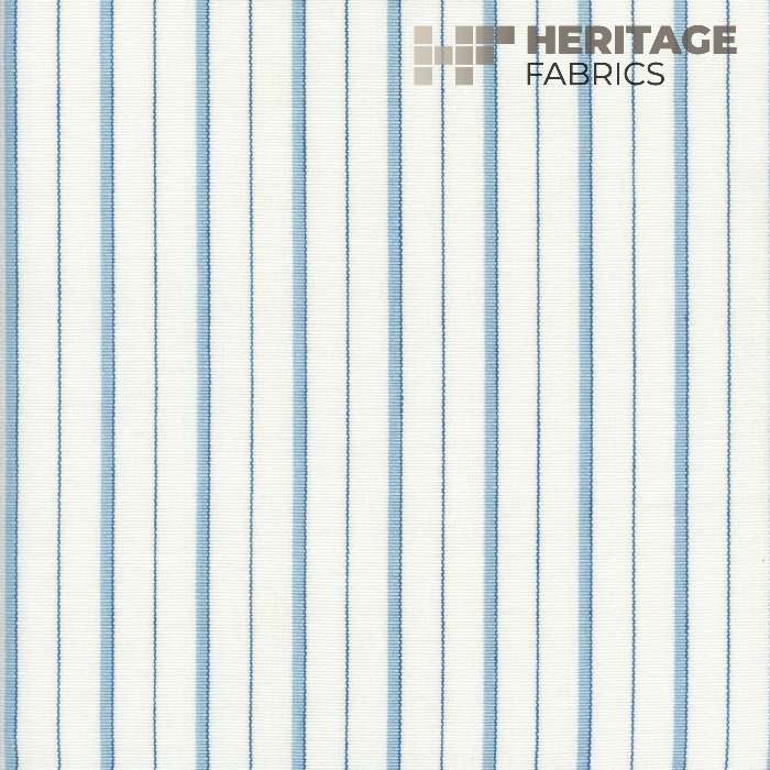 Piper Sky by Heritage Fabric - 100% Cotton India 12,000 Horizontal: 1.08" and Vertical: N/A 54" - Fabric Carolina -