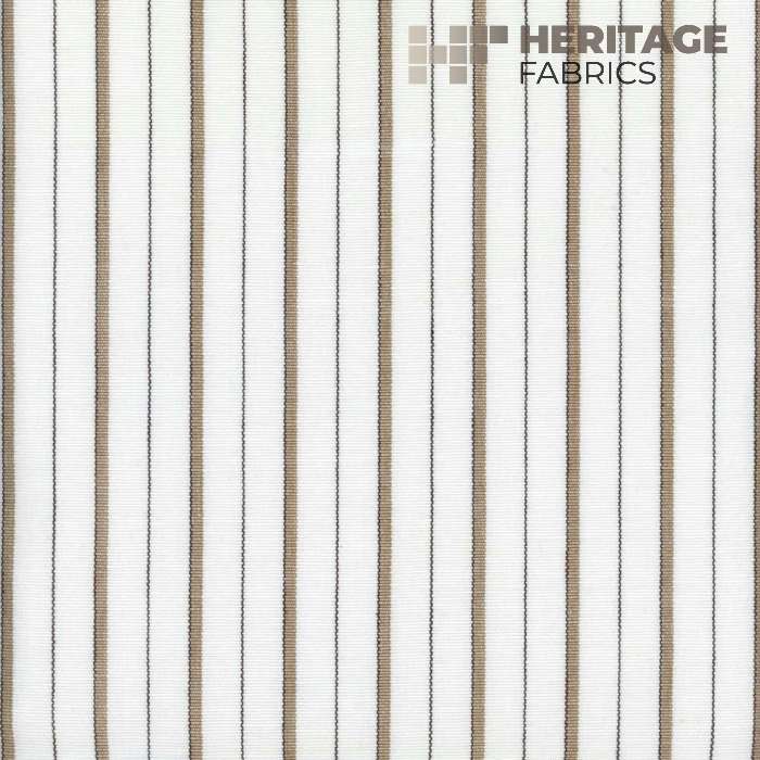 Piper Taupe by Heritage Fabric - 100% Cotton India 12,000 Horizontal: 1.08" and Vertical: N/A 54" - Fabric Carolina -