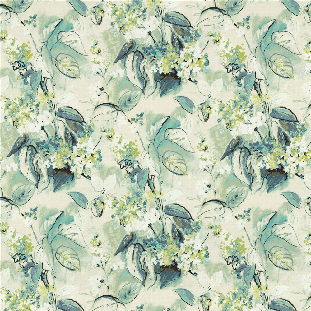 Pleasant Garden Menthe by Kasmir Designer Fabric 1464 100% Cotton
 SOUTH KOREA 15,000 Wyzenbeek Double Rubs </p><p>Repeat: Horizontal: 27 inches and Vertical: 24 6/8 inches 54 - Swanky Fabrics -