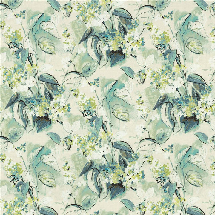 Pleasant Garden Menthe by Kasmir Designer Fabric 1464 100% Cotton
 SOUTH KOREA 15,000 Wyzenbeek Double Rubs </p><p>Repeat: Horizontal: 27 inches and Vertical: 24 6/8 inches 54 - Swanky Fabrics -