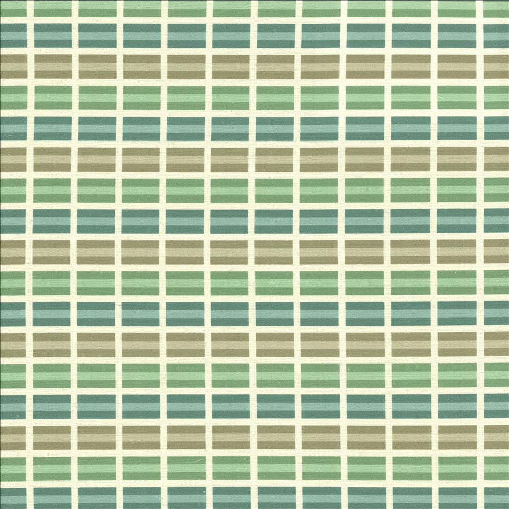 Power Grid Spa  by Kasmir Designer Fabric 5124 100% Cotton
 SOUTH KOREA 12,000 Wyzenbeek Double Rubs Horizontal: 1 4/8 inches and Vertical: 3 inches 54  - Swanky Fabrics -