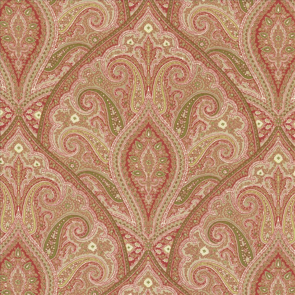 Prati Paisley Sunshine  by Kasmir Designer Fabric 5080 100% Cotton
 USA 15,000 Wyzenbeek Double Rubs Horizontal: 18 inches and Vertical: 18 inches 54  - Swanky Fabrics -