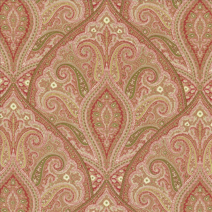 Prati Paisley Sunshine  by Kasmir Designer Fabric 5080 100% Cotton
 USA 15,000 Wyzenbeek Double Rubs Horizontal: 18 inches and Vertical: 18 inches 54  - Swanky Fabrics -