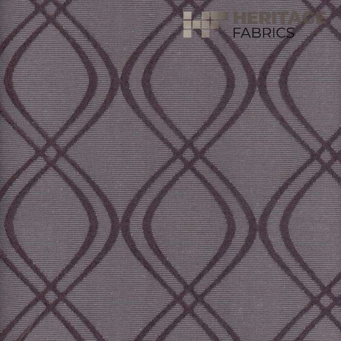 Prato Graphite by Heritage Designer Fabric - 63% Cotton/ 37% Poly India 27,000 Horizontal: 3.5" and Vertical: 3.5" 54" - Swanky Fabrics -