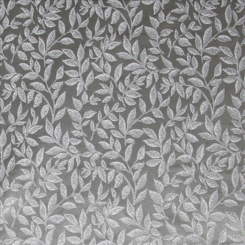 Pravia Silver  by Kasmir Designer Fabric 1478 100% Polyester  INDIA  </p><p>Repeat: Horizontal: 9 2/8 inches and Vertical: 9 4/8 inches 55  - Swanky Fabrics -