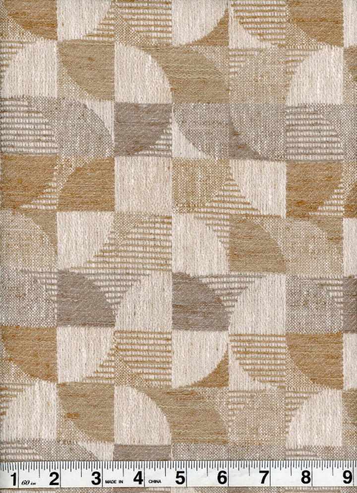 Prospect Sand by Heritage Fabric - 86% Polyester; 14% Cotton - India - 15,001-30,000 double rubs - V: 8  H: 6.75 - 54" - Fabric Carolina -