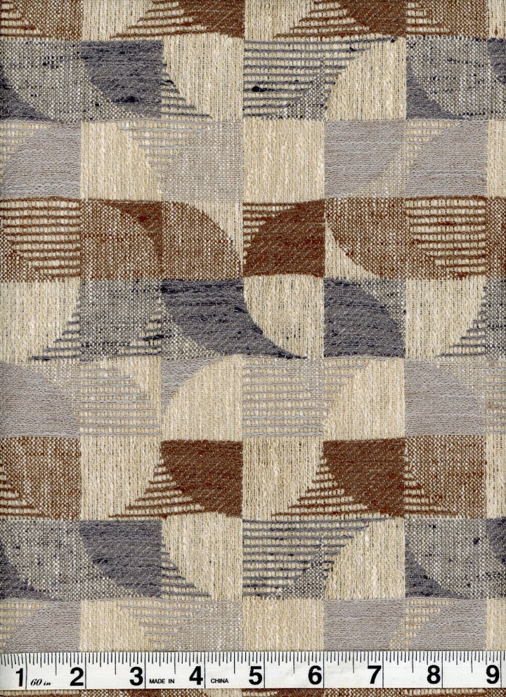 Prospect Stone Blue by Heritage Fabric - 86% Polyester; 14% Cotton - India - 15,001-30,000 double rubs - V: 8  H: 6.75 - 54" - Fabric Carolina -