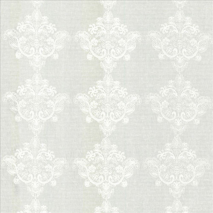 Provence Ivory by Kasmir Designer Fabric 1444 100% Polyester
Embroidery
100% Polyester
 CHINA </p><p>Repeat: Horizontal: 11 6/8 inches and Vertical: 9 7/8 inches 95 - 110 - Swanky Fabrics -