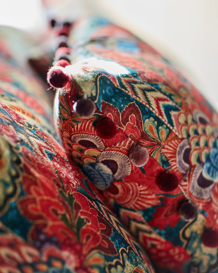 Psychedelia linen fabric by Mind the Gap (FB00073), view 2