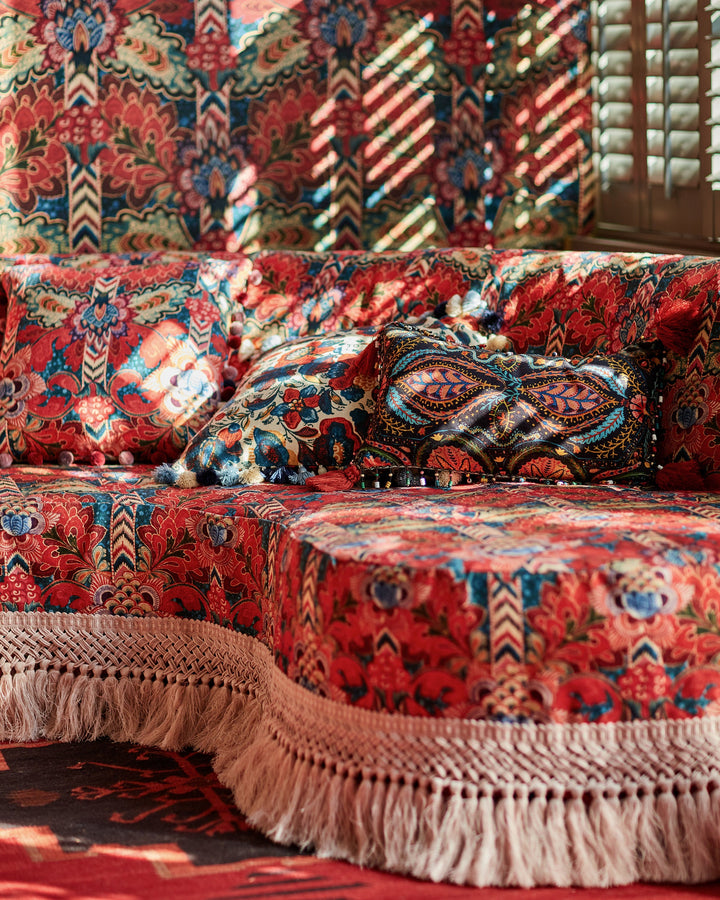 Psychedelia linen fabric by Mind the Gap (FB00073), view 3