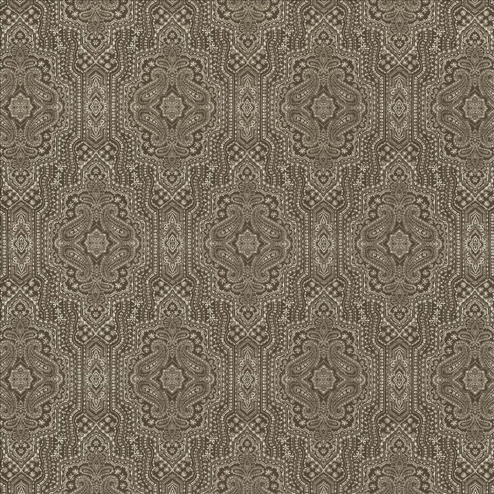 Purana Paisley Slate  by Kasmir Designer Fabric 5113 100% Cotton
 USA 15,000 Wyzenbeek Double Rubs Horizontal: 13 4/8 inches and Vertical: 25 2/8 inches 54  - Swanky Fabrics -