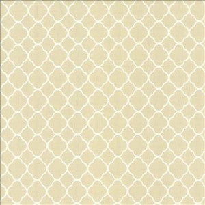 Kasmir Fabric Quatrefoil Maze Parchment
