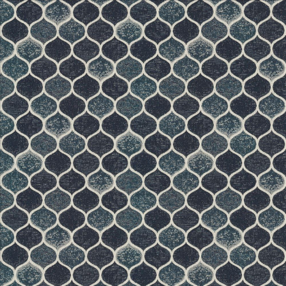 Quinlan Denim by Kasmir Designer Fabric 1458 100% Polyester
 MEXICO </p><p>Repeat: Horizontal: 9 5/8 inches and Vertical: 6 4/8 inches 54 - Swanky Fabrics -