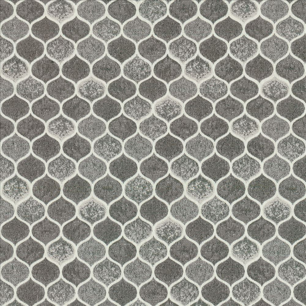 Quinlan Steel by Kasmir Designer Fabric 1457 100% Polyester
 MEXICO </p><p>Repeat: Horizontal: 9 5/8 inches and Vertical: 6 4/8 inches 54 - Swanky Fabrics -
