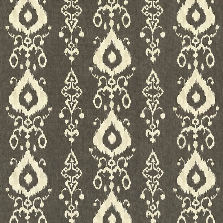 Raga Ikat Ink by Kasmir Designer Fabric 5062 100% Cotton
 TURKMENISTAN </p><p>Repeat: Horizontal: 27 inches and Vertical: 13 4/8 inches 54 - 55 - Swanky Fabrics -