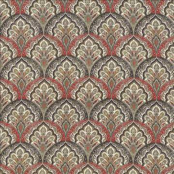 Ragazzi Fire by Kasmir Designer Fabric 5064 100% Cotton PAKISTAN 15,000 Wyzenbeek Double Rubs H: 9 inches, V: 9 inches 54 - 55 - Swanky Fabrics - Kasmir