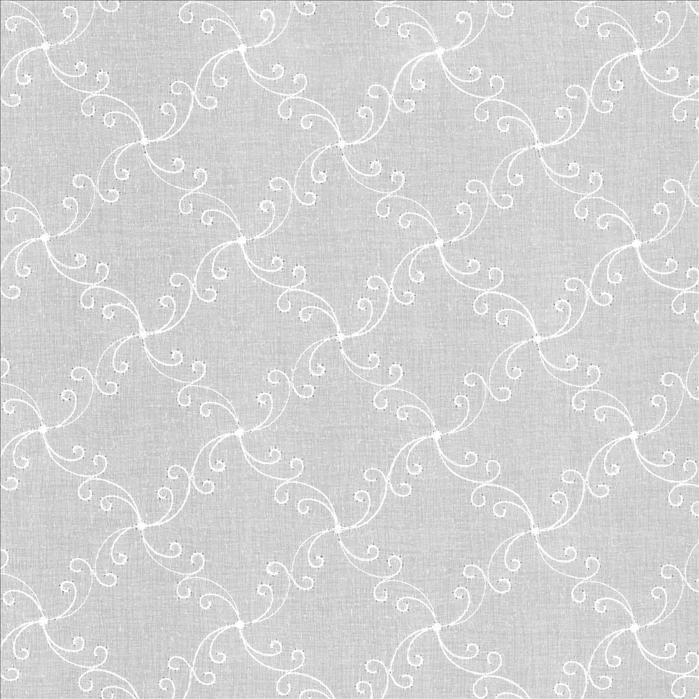 Rapunzel White by Kasmir Designer Fabric 5108 100% Polyester
 TURKEY </p><p>Repeat: Horizontal: 4 inches and Vertical: 4 inches 118 - 127 - Swanky Fabrics -