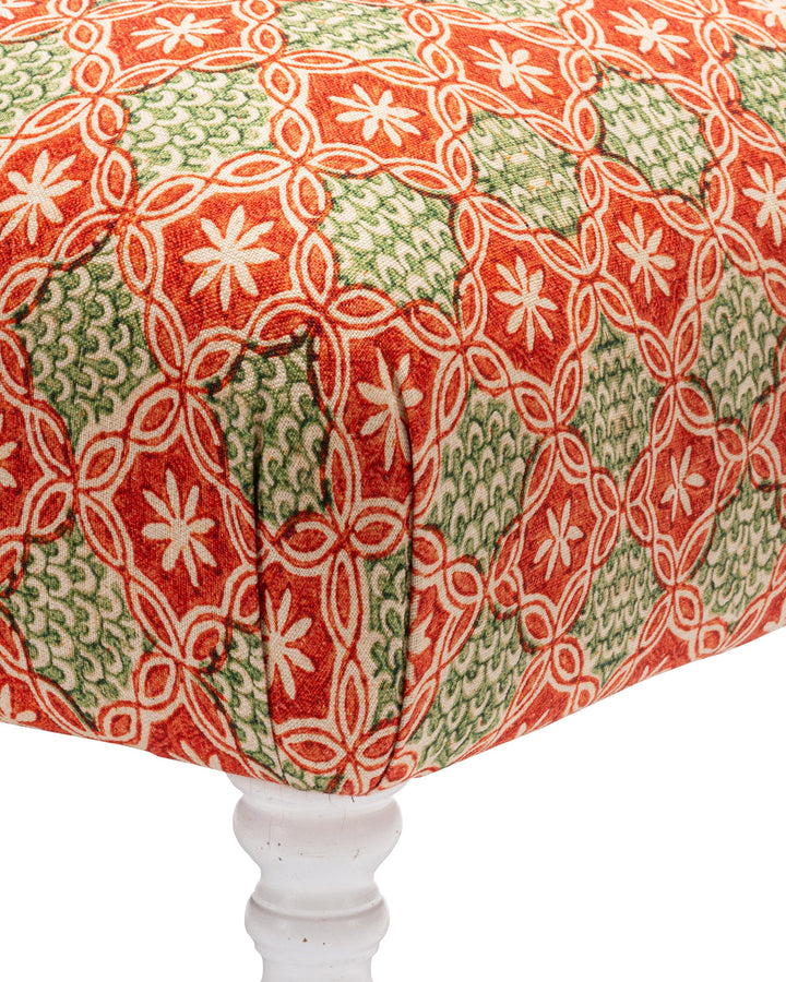 RASIYA Linen (FB00074) by Mind The Gap | FB00074 | WOODSTOCK '69 | Taupe, Green, Red | Metre | 140cm(± 5%) x 100cm / 55.1in(± 5%) (bw) x 39.4in | W 34.5cm x L 33cm / W 13.5in x L 12.9in | Stonewashed | 100% Linen, printed and stonewashed | Fabric Carolina | https://www.fabriccarolina.com/