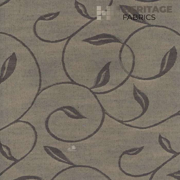 Regal Vine Moonlight by Heritage Designer Fabric - 57% Cotton 43% Polyester Turkey Horizontal: 7.5" and Vertical: 12.5" 54" - Swanky Fabrics -