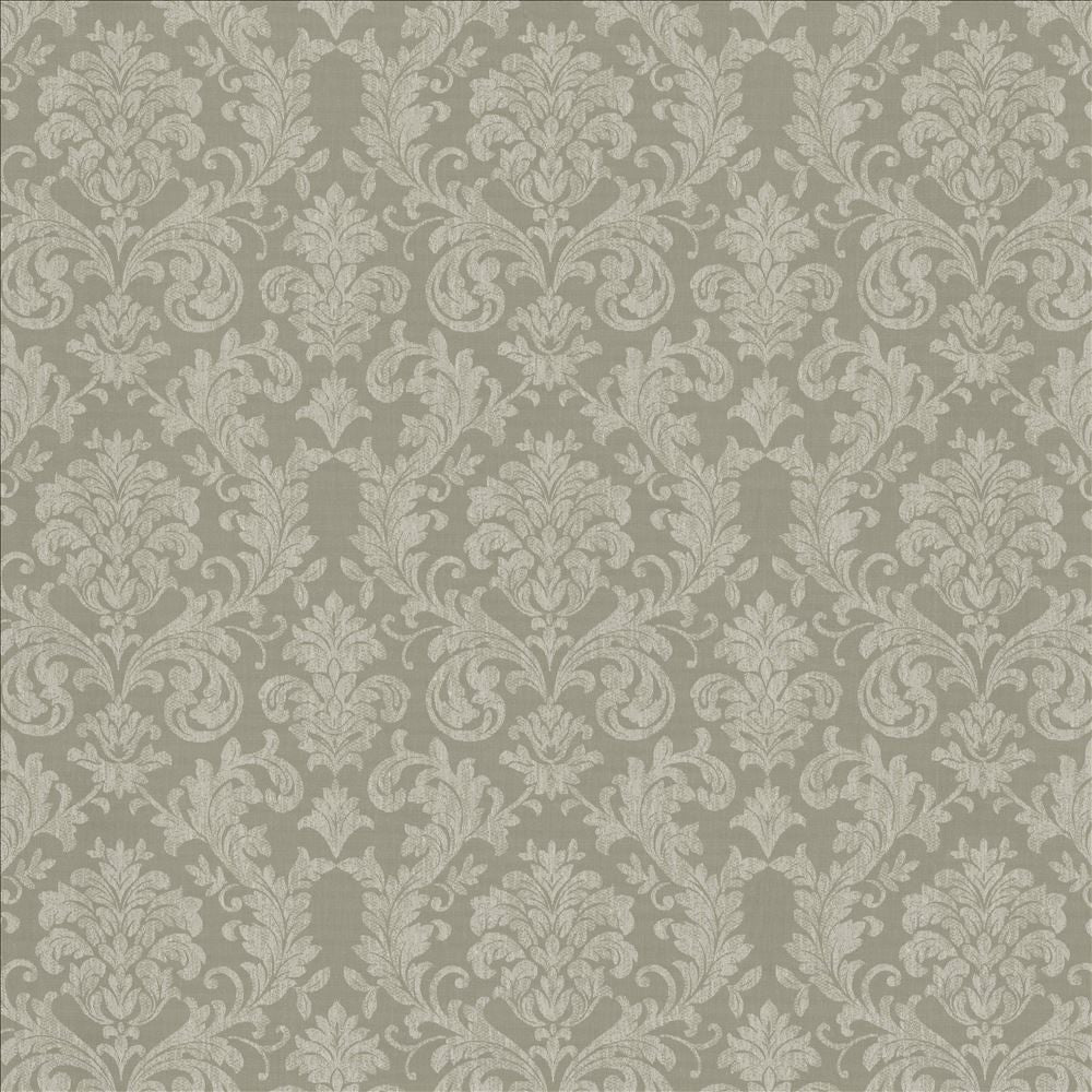 Reign Silver  by Kasmir Designer Fabric 5157 100% Polyester
 TURKEY Not Tested Horizontal: 15 6/8 inches and Vertical: 14 6/8 inches 118  - Swanky Fabrics -