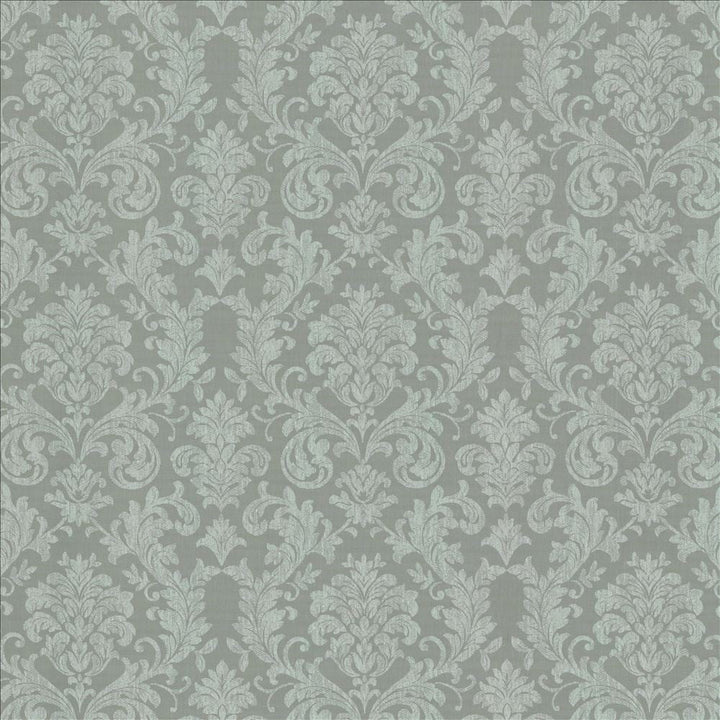 Reign Silver by Kasmir Designer Fabric 5157 100% Polyester TURKEY Not Tested Horizontal: 15 6/8 inches and Vertical: 14 6/8 inches 118 - Swanky Fabrics -