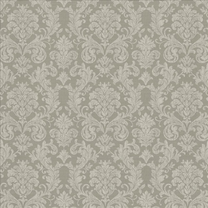 Reign Silver by Kasmir Designer Fabric 5157 100% Polyester
 TURKEY </p><p>Repeat: Horizontal: 15 6/8 inches and Vertical: 14 6/8 inches 118 - Swanky Fabrics -