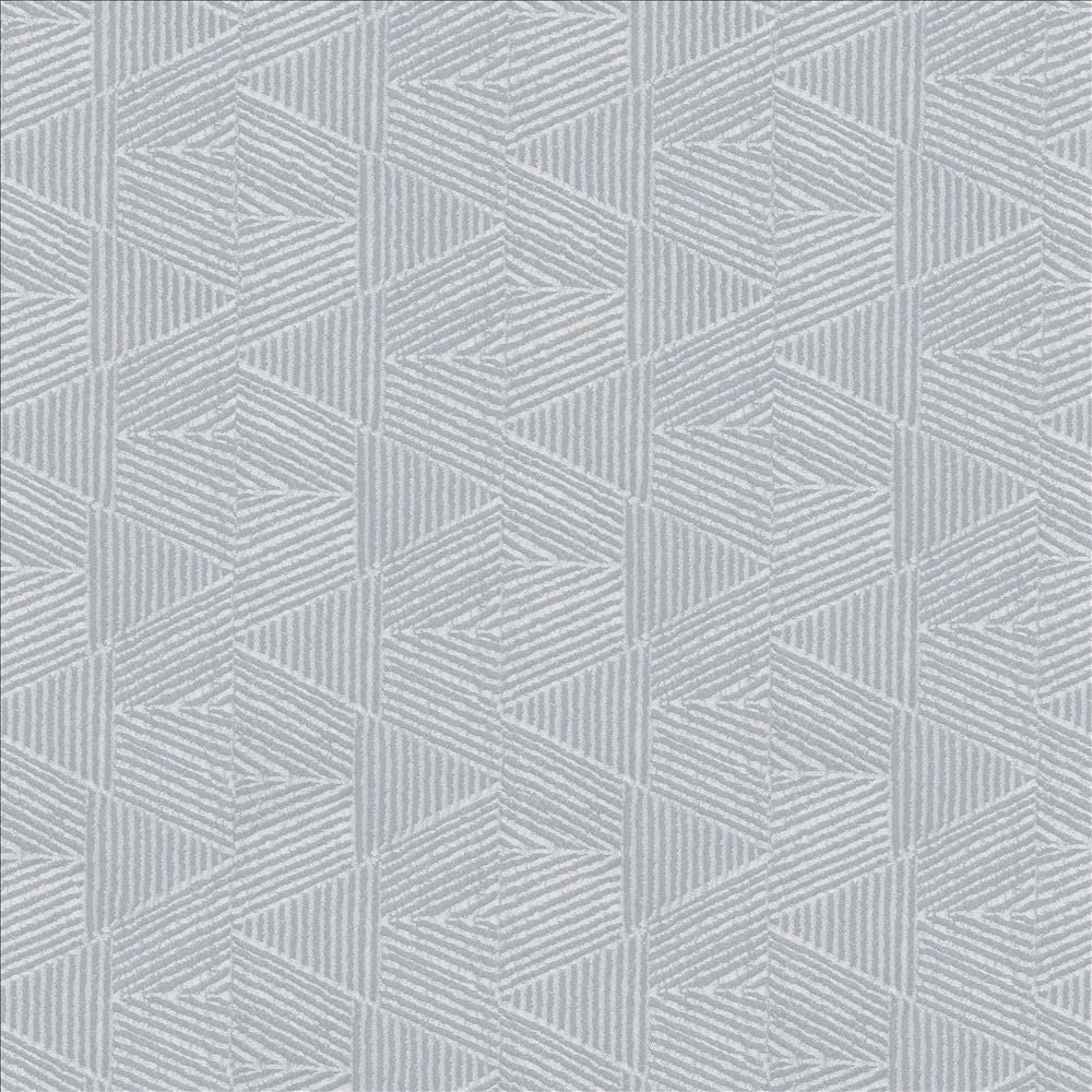 Rhombus Pewter by Kasmir Designer Fabric 5119 100% Polyester INDIA Not Tested Horizontal: 9 2/8 inches and Vertical: 4 6/8 inches 55 - Swanky Fabrics -