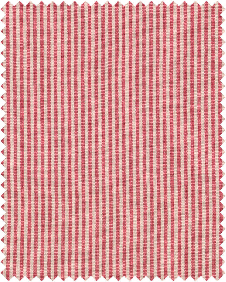 Rhubarb Stripe heavy linen fabric by Mind the Gap (FB00054), swatch