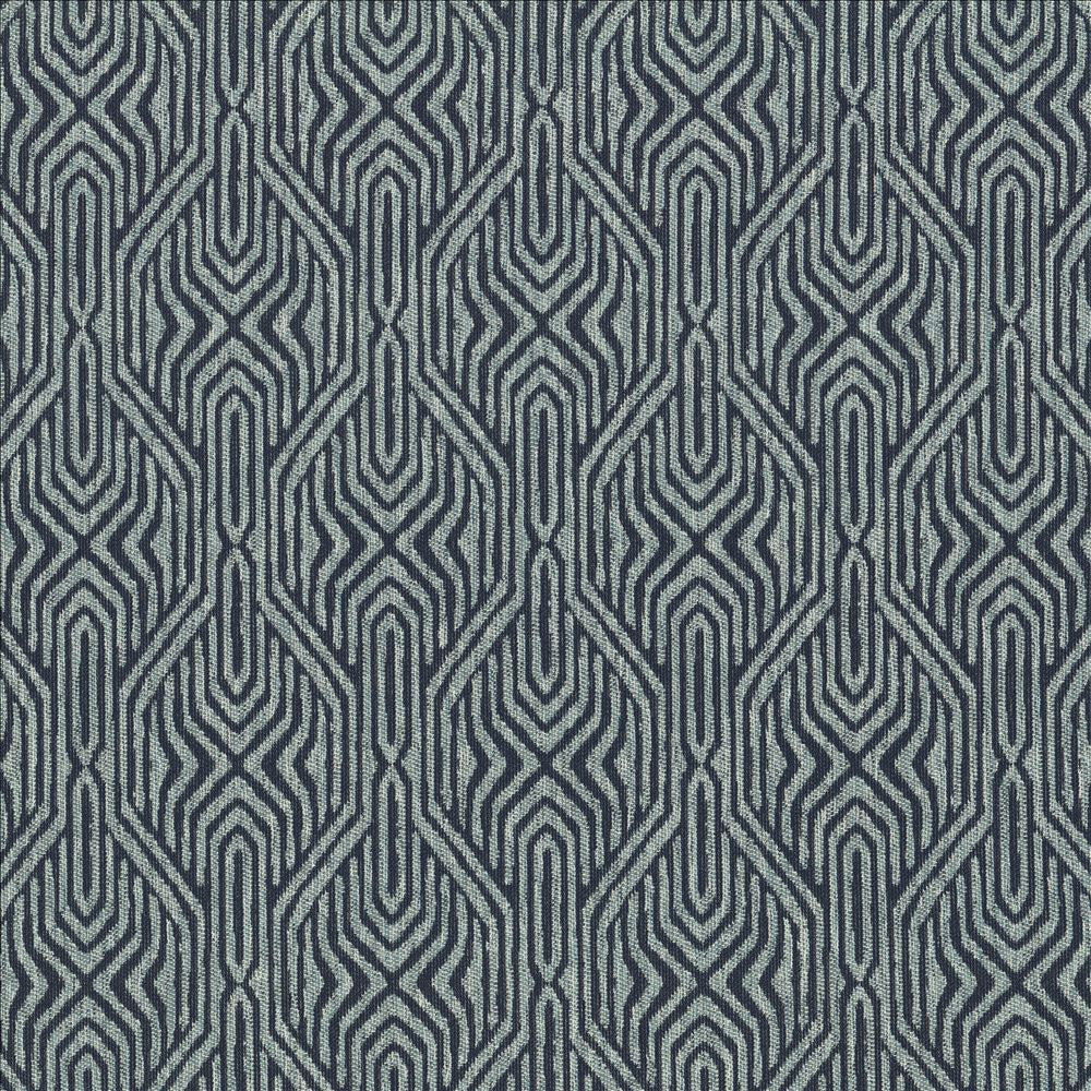 Riker Cobalt by Kasmir Designer Fabric 1463 98% Olefin
2% Polyester
 USA </p><p>Repeat: Horizontal: 9 inches and Vertical: 14 2/8 inches 56 - Swanky Fabrics -