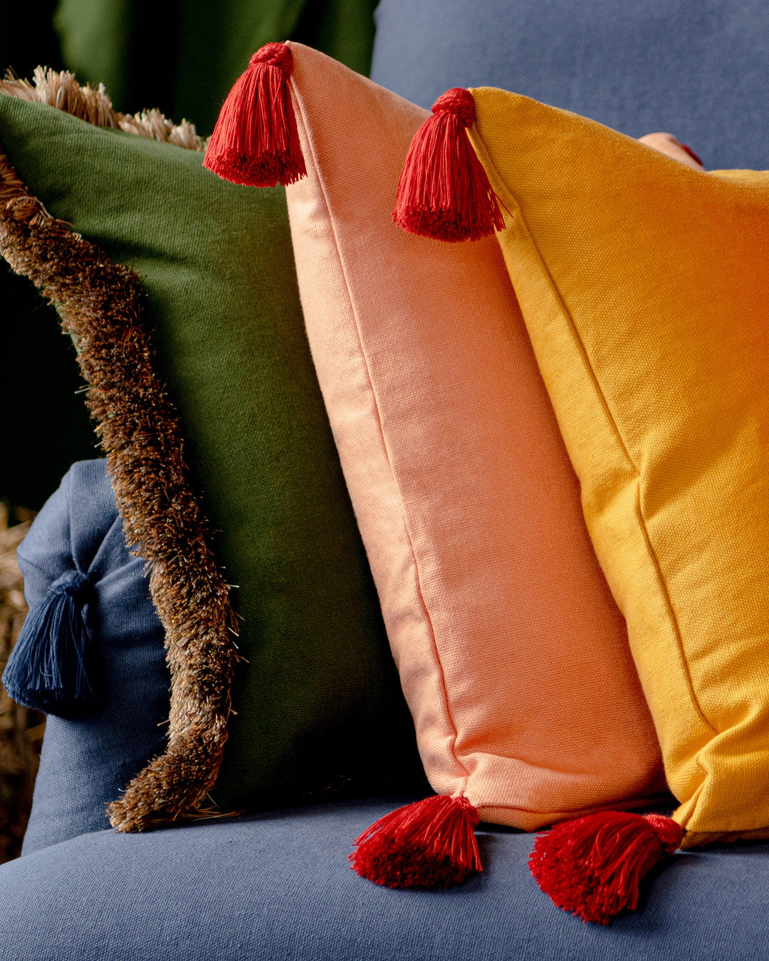 Ripe Papaya linen fabric by Mind the Gap (FB00159), view 2