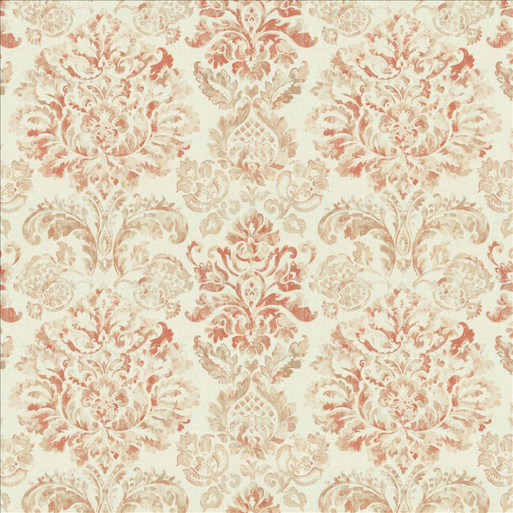 Romeo Coral by Kasmir Designer Fabric 1452 100% Polyester
 SPAIN </p><p>Repeat: Horizontal: 26 inches and Vertical: 27 inches 54 - Swanky Fabrics -