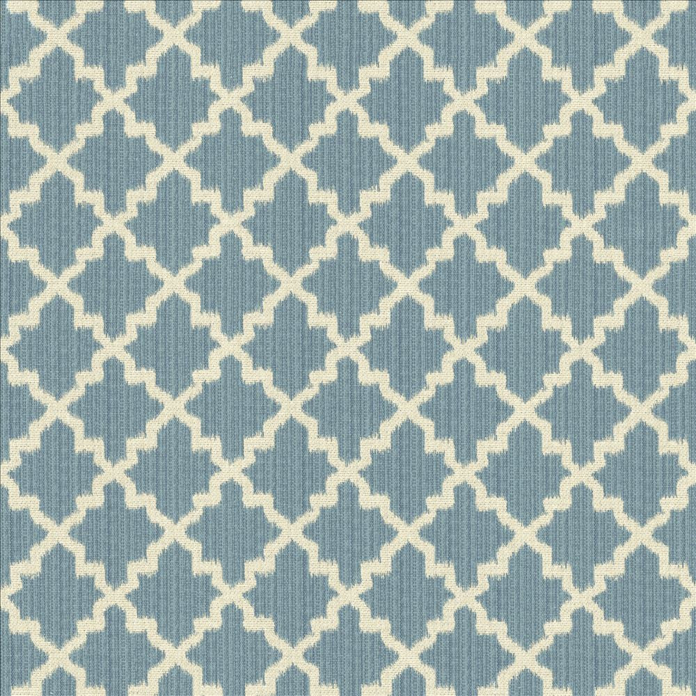 Roncador Bluebell by Kasmir Designer Fabric 5125 58% Cotton
42% Polyester
 TURKEY </p><p>Repeat: Horizontal: 2 7/8 inches and Vertical: 3 inches 54 - Swanky Fabrics -