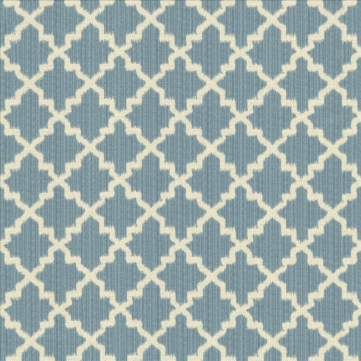 Roncador Bluebell by Kasmir Designer Fabric 5125 58% Cotton
42% Polyester
 TURKEY 35,000 Wyzenbeek Double Rubs </p><p>Repeat: Horizontal: 2 7/8 inches and Vertical: 3 inches 54 - Swanky Fabrics -