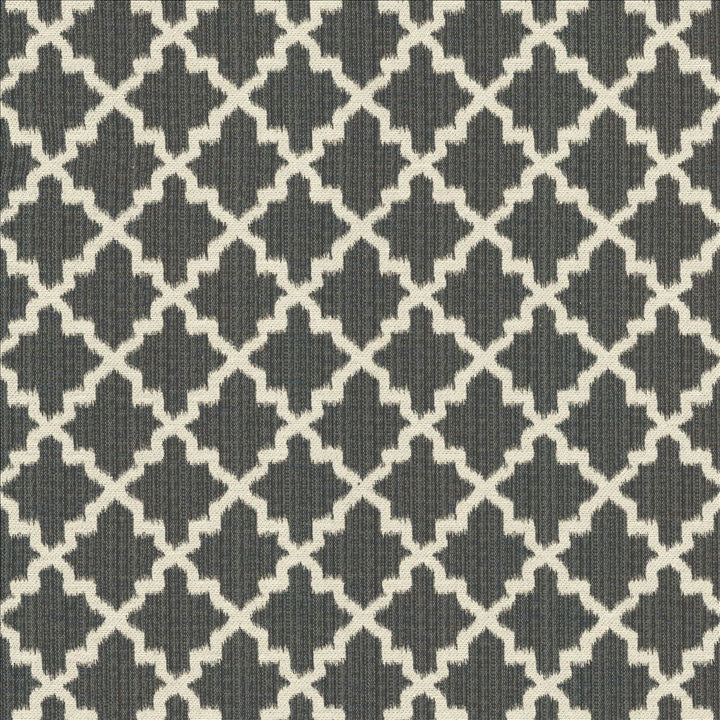 Roncador Charcoal by Kasmir Designer Fabric 5123 58% Cotton
42% Polyester
 TURKEY 35,000 Wyzenbeek Double Rubs </p><p>Repeat: Horizontal: 2 7/8 inches and Vertical: 3 inches 54 - Swanky Fabrics -