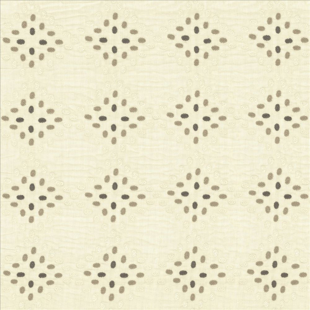 Roostica Fog by Kasmir Designer Fabric 1450 52% Linen 48% Cotton INDIA Not Tested Horizontal: 7 4/8 inches and Vertical: 7 6/8 inches 54 - Swanky Fabrics -