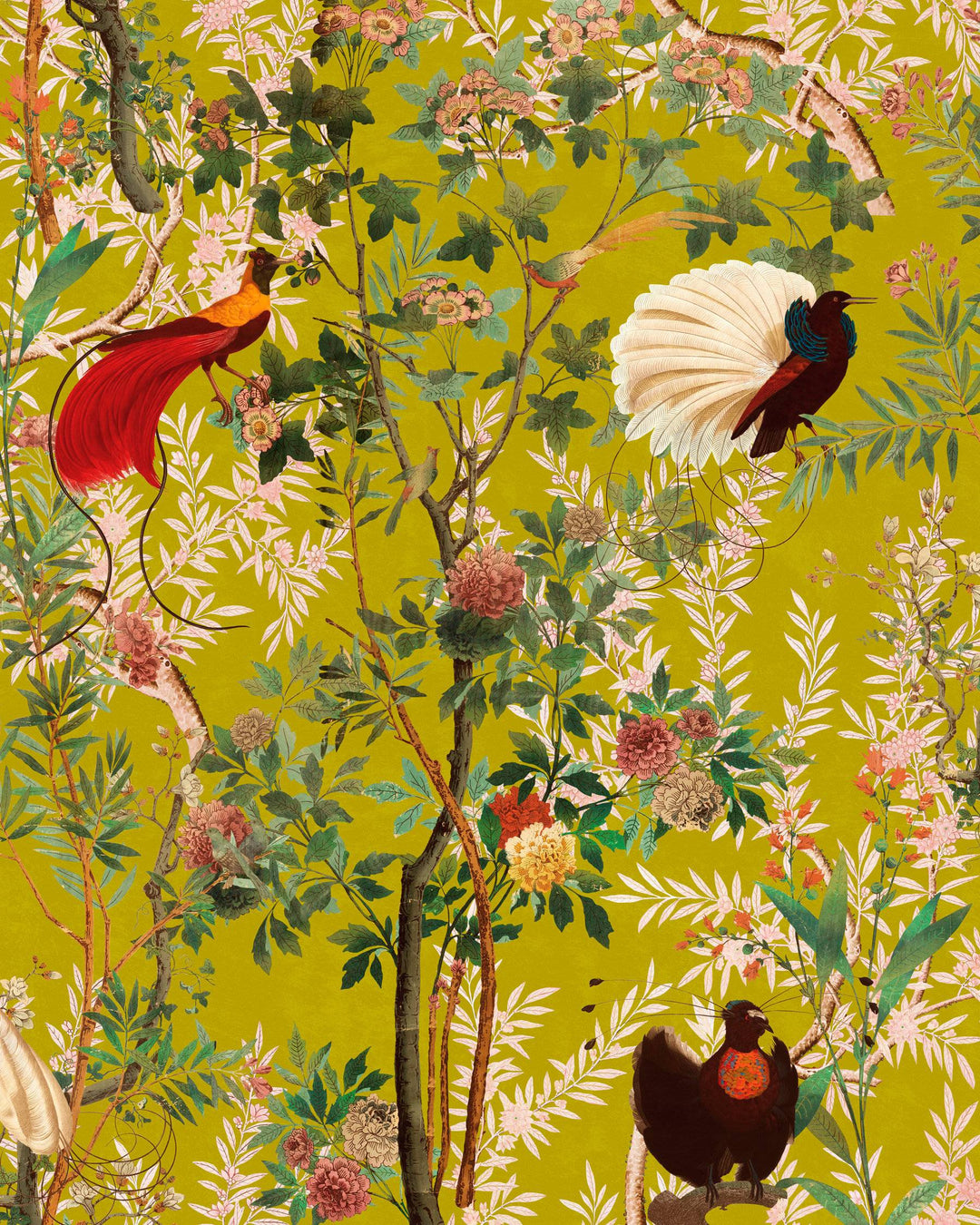 Royal Garden Green wallpaper by Mind the Gap (WP20465), swatch