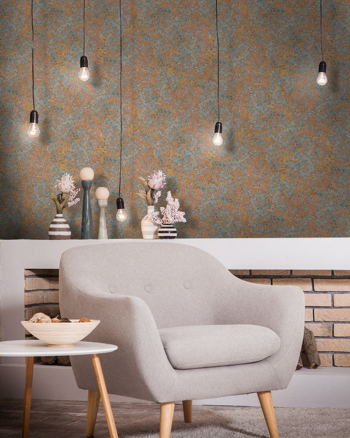 Rust Panel by Mind the Gap Designer Wallpaper PREMIUM DESIGNER WALLPAPER COLLECTION Non-woven Made in Europe Paste the wall 3 rolls x 20.5 x 3.25 yards - Swanky Fabrics -